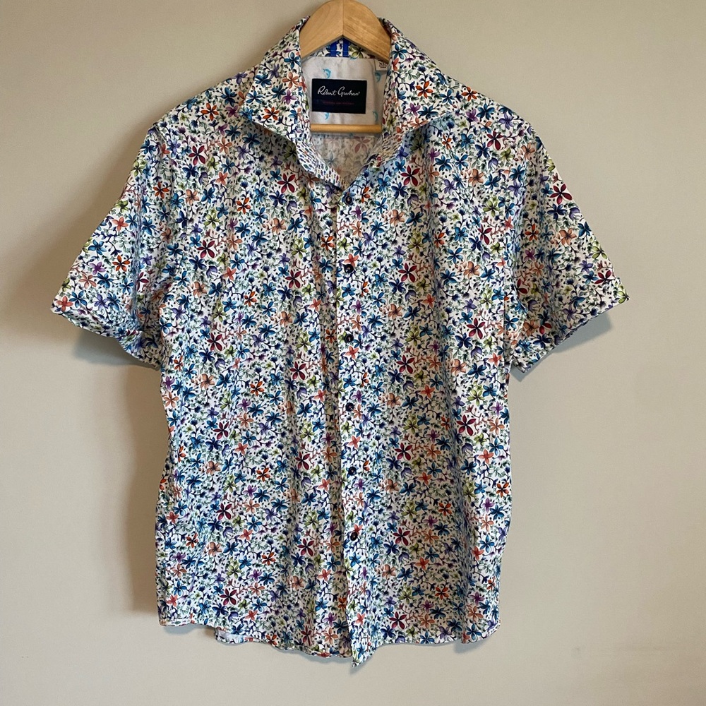 Robert Graham Multicolor Floral Button Down Shirt